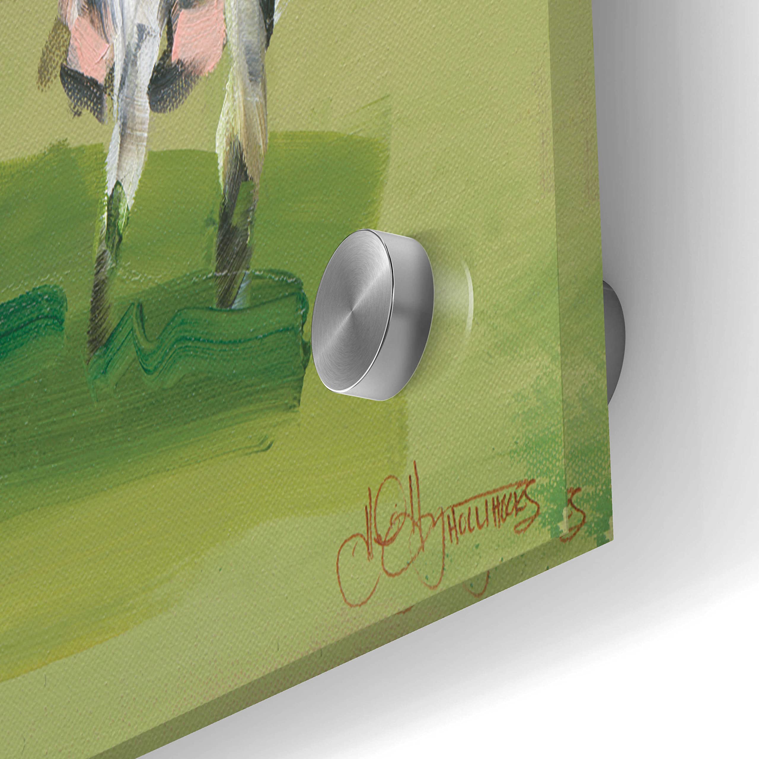 Abstract Field of Cows Wall Art by Hollihocks - 36x24 Inch Acrylic Glass Painting - Modern Home & Office Decor for Living Room, Bedroom or Gallery