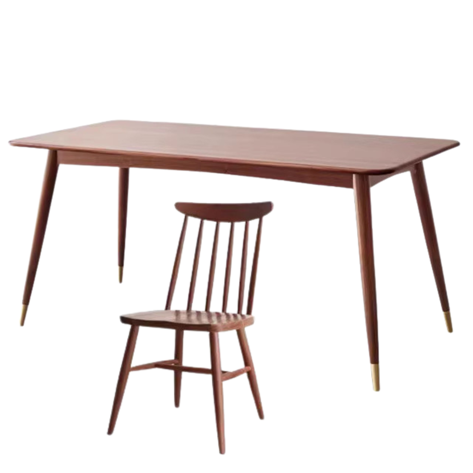 Premium Black Walnut Solid Wood Dining Table - Modern Luxury Light Finish - Perfect for Formal Dining Rooms, Kitchen Nooks & Entertaining Guests