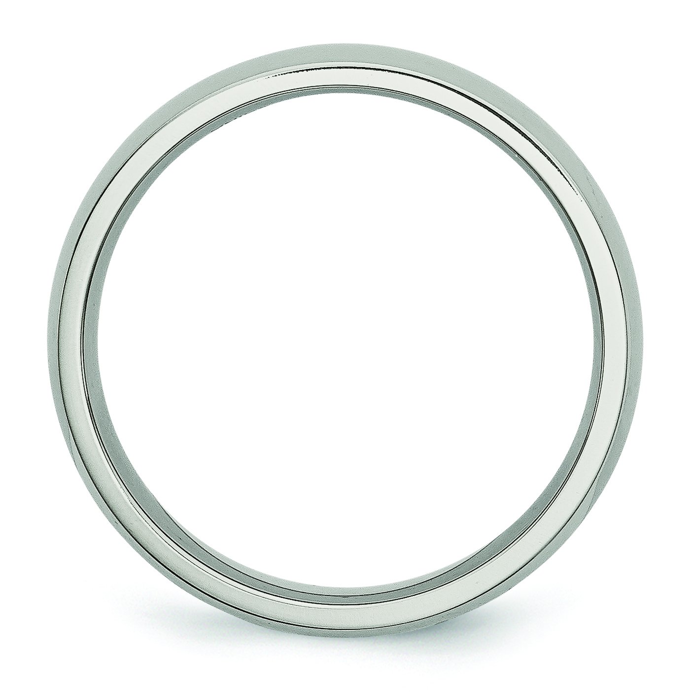 5mm Polished Stainless Steel Wedding Band Ring for Men - Durable & Hypoallergenic - Perfect for Weddings, Anniversaries & Everyday Wear