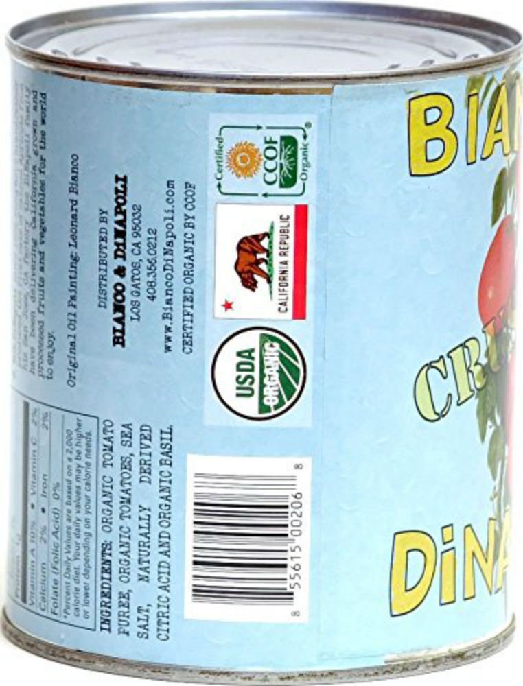 Organic Crushed Tomatoes in Puree, 28oz (6-Pack) - Perfect for Pizza & Pasta