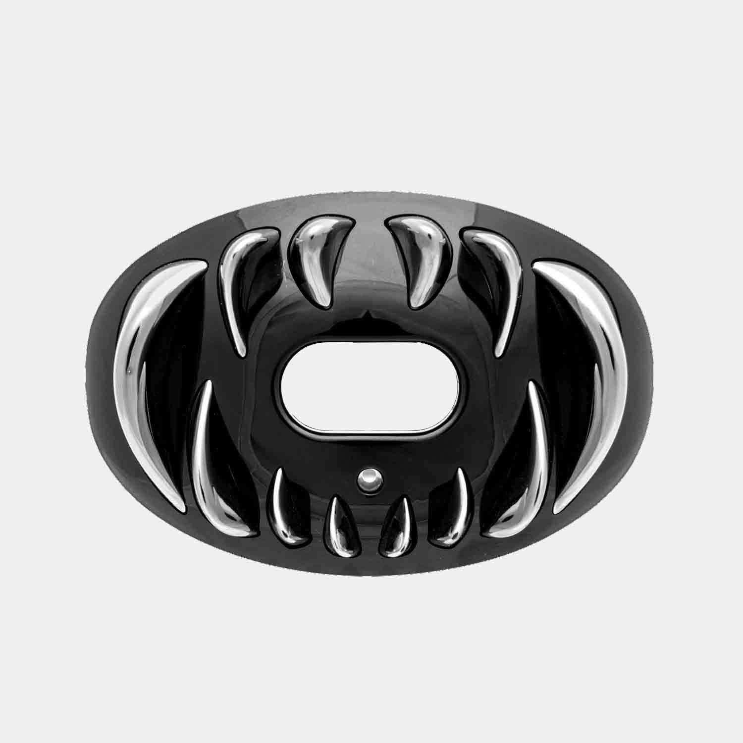 Battle Sports 3D Chrome Predator Oxygen Mouthguard - Custom Fit Football Mouth Guard for Youth & Adults - Perfect for Football, Hockey, Lacrosse & Contact Sports Protection