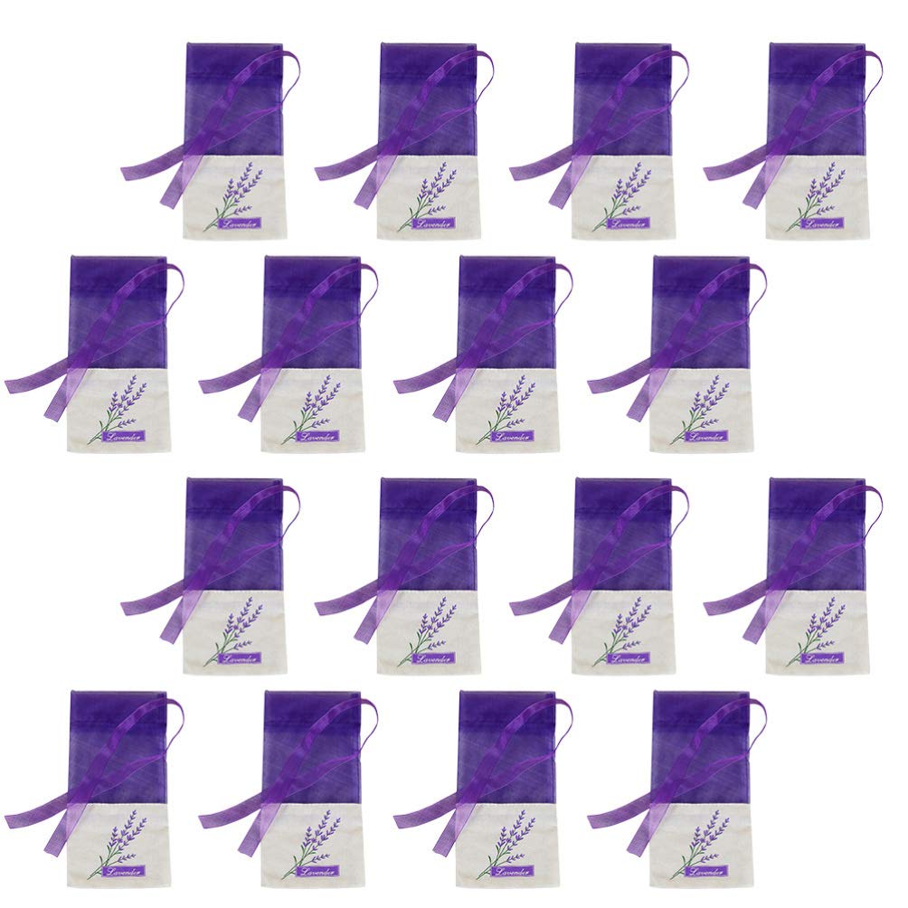 15pcs Empty Lavender Sachet Bags - Purple Mesh Fragrance Pouch for Jewelry, Drawer & Closet Freshener | Hemoton Dried Herb Sachets for Aromatherapy & Home Decor