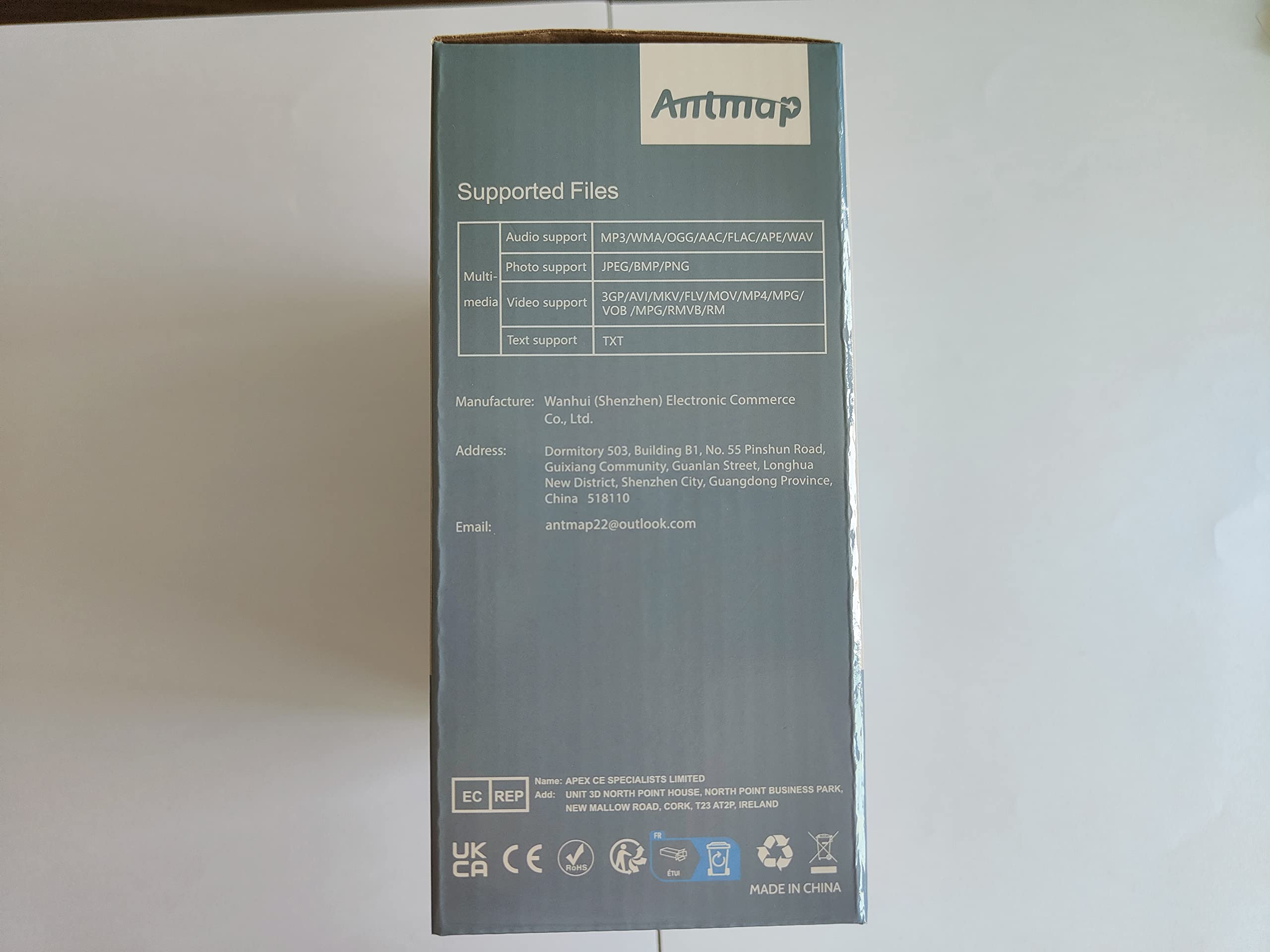 Antmap Mini WiFi Projector - Portable Pocket Projector for iPhone, Android, Laptop, TV Stick & Game Console | Wireless HDMI Connection | Ideal for Home Theater, Outdoor Movies & Business Presentations