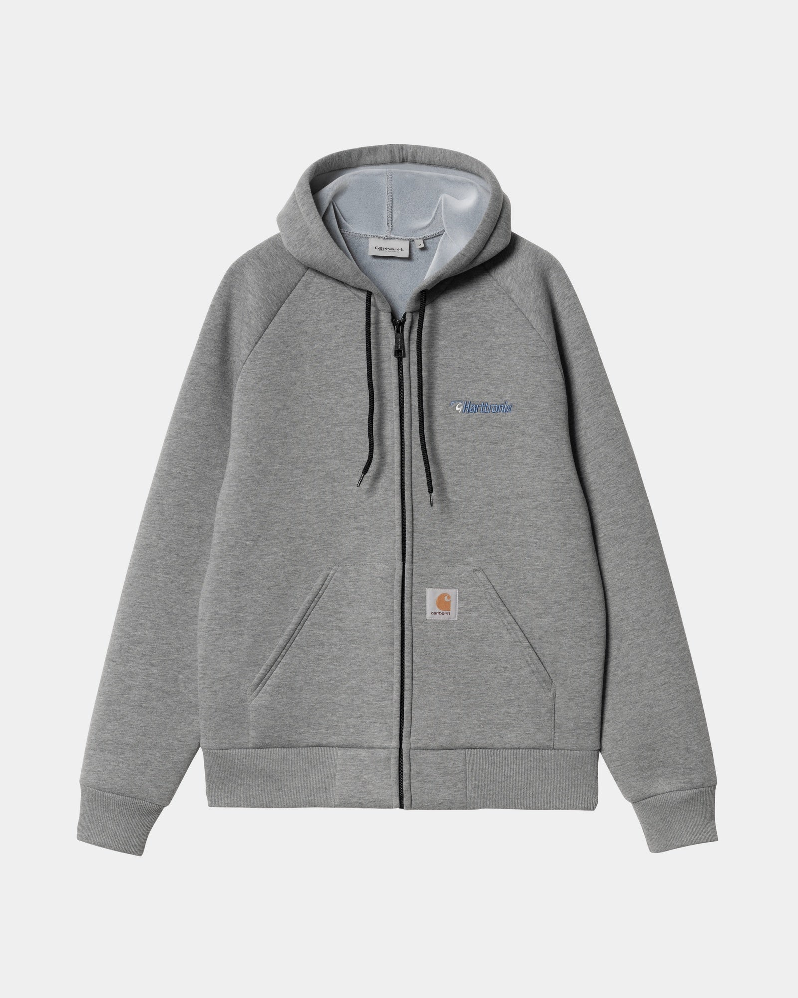 Harttronix Car Lux® Hooded Jacket for Men & Women | Dark Grey Heather / Grey | Water-Resistant Winter Coat for Driving, Commuting & Outdoor Activities