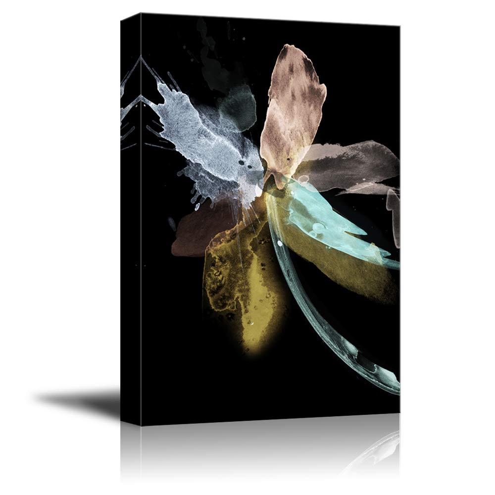 Abstract Flower Giclee Canvas Wall Art - 12x18 Inches, Modern Home Decor for Bedroom, Living Room, House Decoration, Perfect for Adding Elegance to Any Space