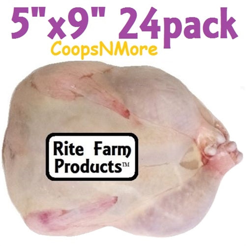 24-Pack 5x9 Inch Quail Grouse Shrink Bags for Poultry - Premium Freezer Storage Bags for Game Birds, Perfect for Hunting Season & Food Preservation