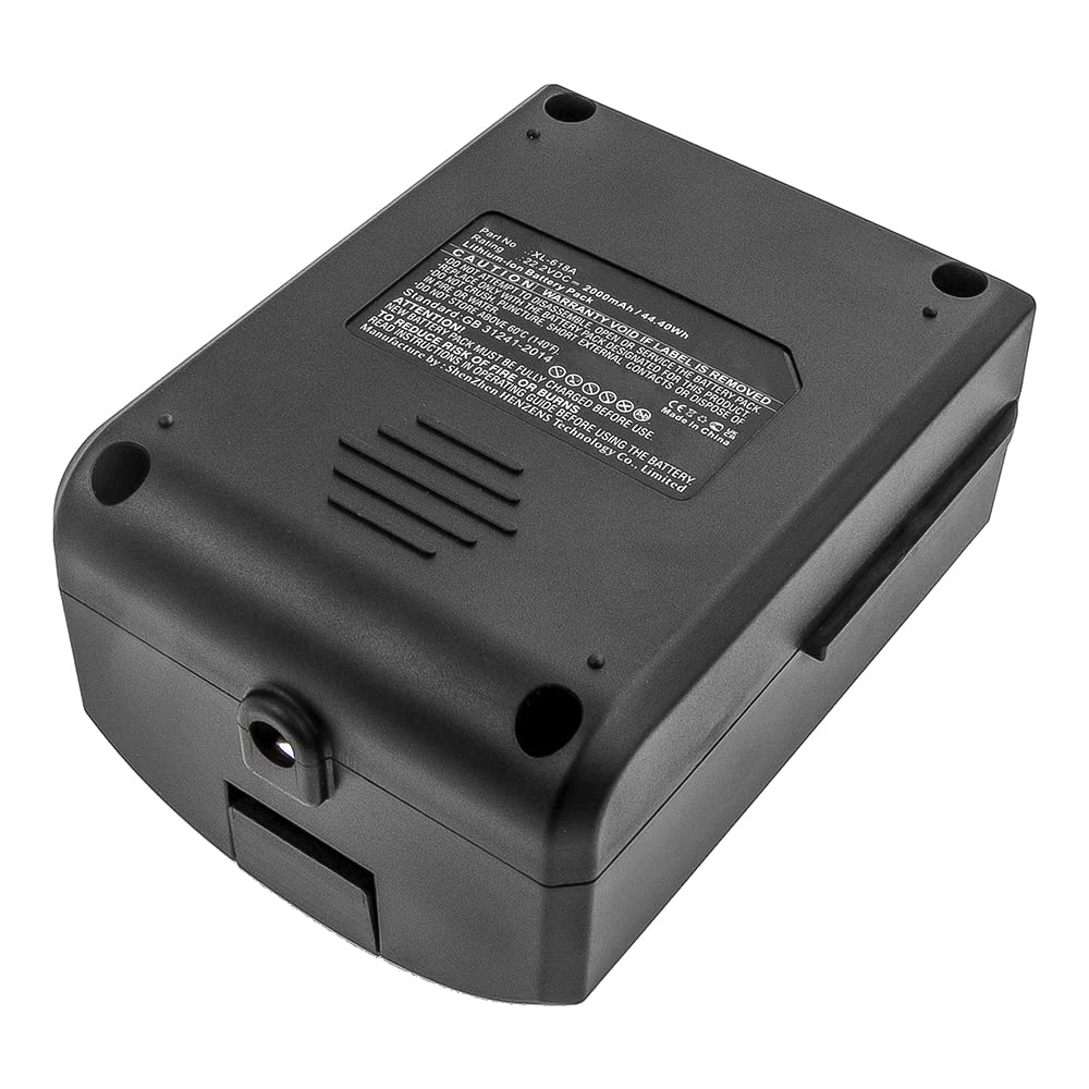 Synergy Digital Vacuum Cleaner Battery - 22.2V 2000mAh Li-ion Replacement Battery for Moosoo X6 Vacuum Cleaner | Ultra High Capacity | Perfect for Deep Cleaning Carpets, Hard Floors & Pet Hair Removal