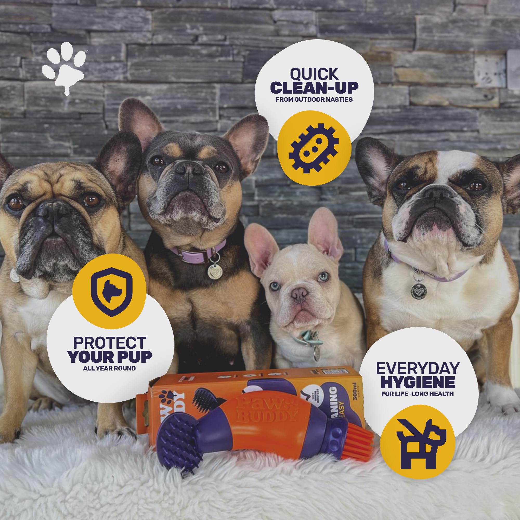 **Dog Paw Cleaner for Muddy Paws - Quick & Easy Pet Paw Washer - Removes Dirt, Mud & Debris - Perfect for Post-Walk Cleaning & Indoor Use**