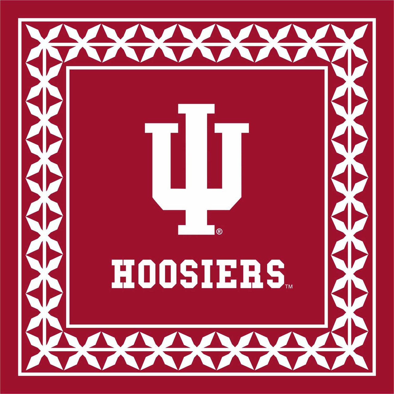 Indiana University Collegiate Lunch Napkins - Pack of 16 Disposable Paper Napkins for School Spirit, Tailgates & Game Day Parties