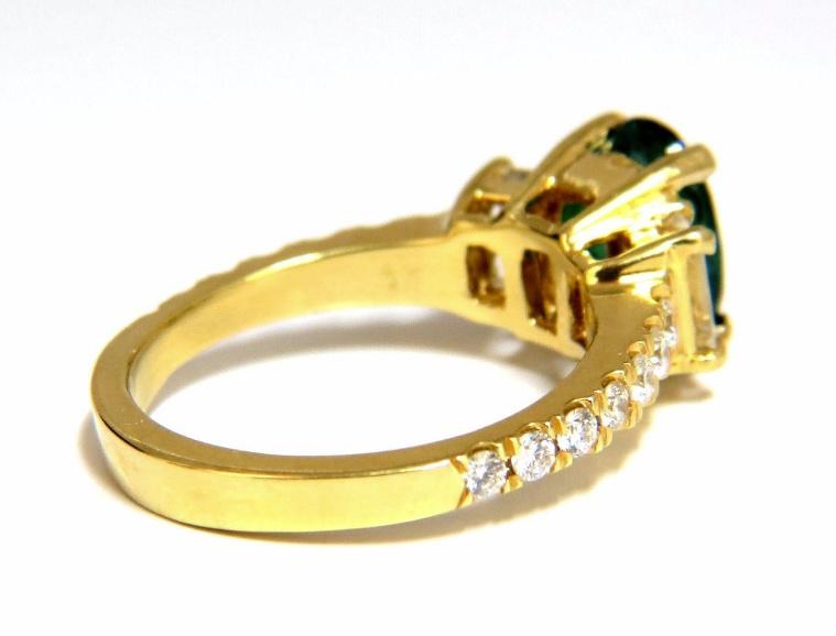 GIA Certified 2.68 Carat Natural Emerald and Diamond Ring in 18K Gold - Elegant Jewelry for Weddings, Anniversaries & Special Occasions