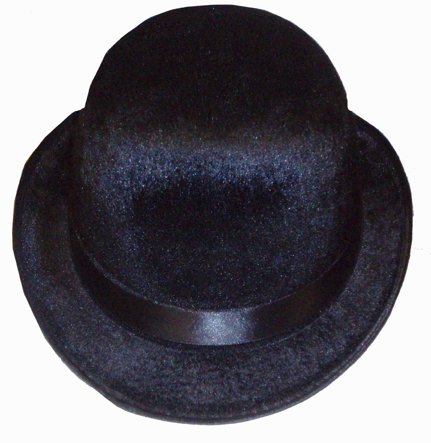 Premium Black Velour Bowler Hat for Adults - Victorian Steampunk Derby Hat, Chaplin Style Costume Accessory for Men & Women - Perfect for Halloween, Cosplay, Cabaret & Magician Outfits