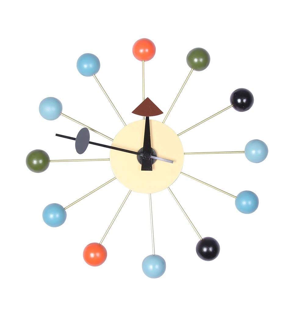Colorful GFURN Ball Clock - Stylish Wall Decor for Living Room, Bedroom & Office | Modern Home & Office Timepiece
