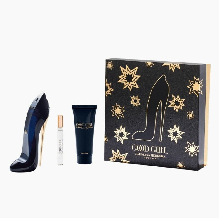 Carolina Herrera Good Girl Perfume Gift Set for Women - 3 Piece Eau de Parfum, Body Lotion & Travel Spray | Perfect Birthday, Anniversary & Valentine's Day Present