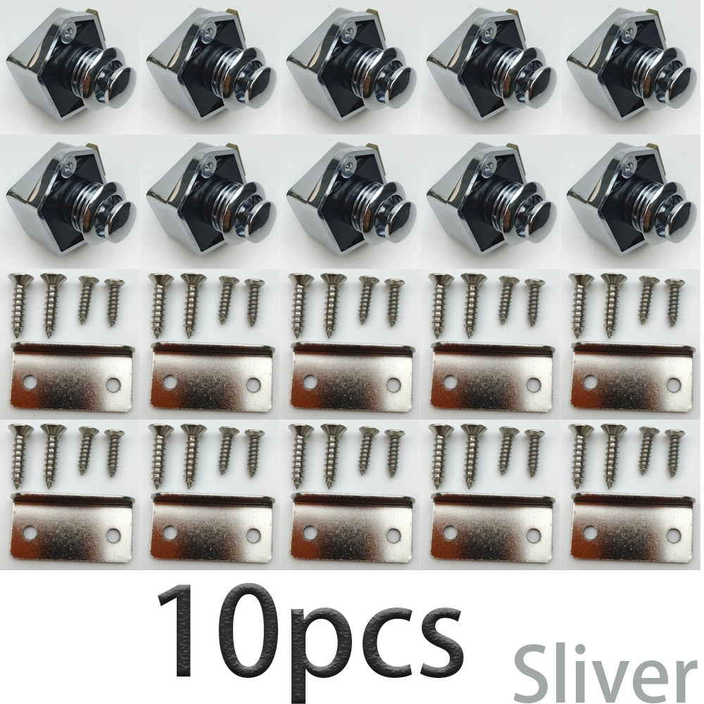 10PCS Push Button Drawer Cabinet Door Catch Lock - Heavy Duty Latch Knob for Caravan, Van, RV, Kitchen & Furniture (Perfect for Secure Storage & Organization)