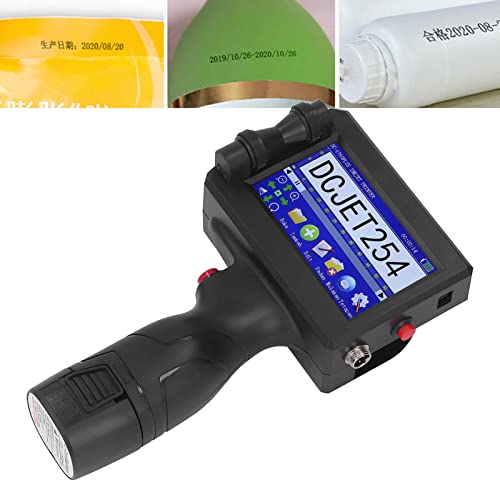 Marhynchus Portable Inkjet Printer - Handheld Mobile Printer with LED Touch Screen, 4-Core CPU, US Plug (100-240V) | Perfect for Labeling, Packaging & Barcode Printing at Home or Office