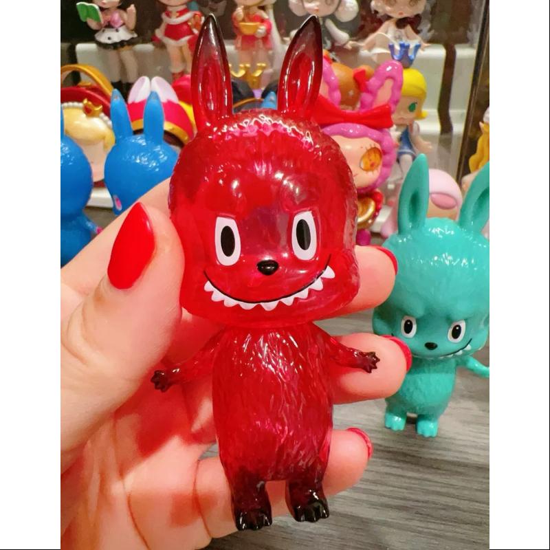 Labubu The Monsters Series 1 Clear Red Vinyl Figure - Cute Collectible Art Toy for Display, Gifts & Anime Lovers (Perfect for Shelf Decor, Office Desk & Pop Culture Collections)