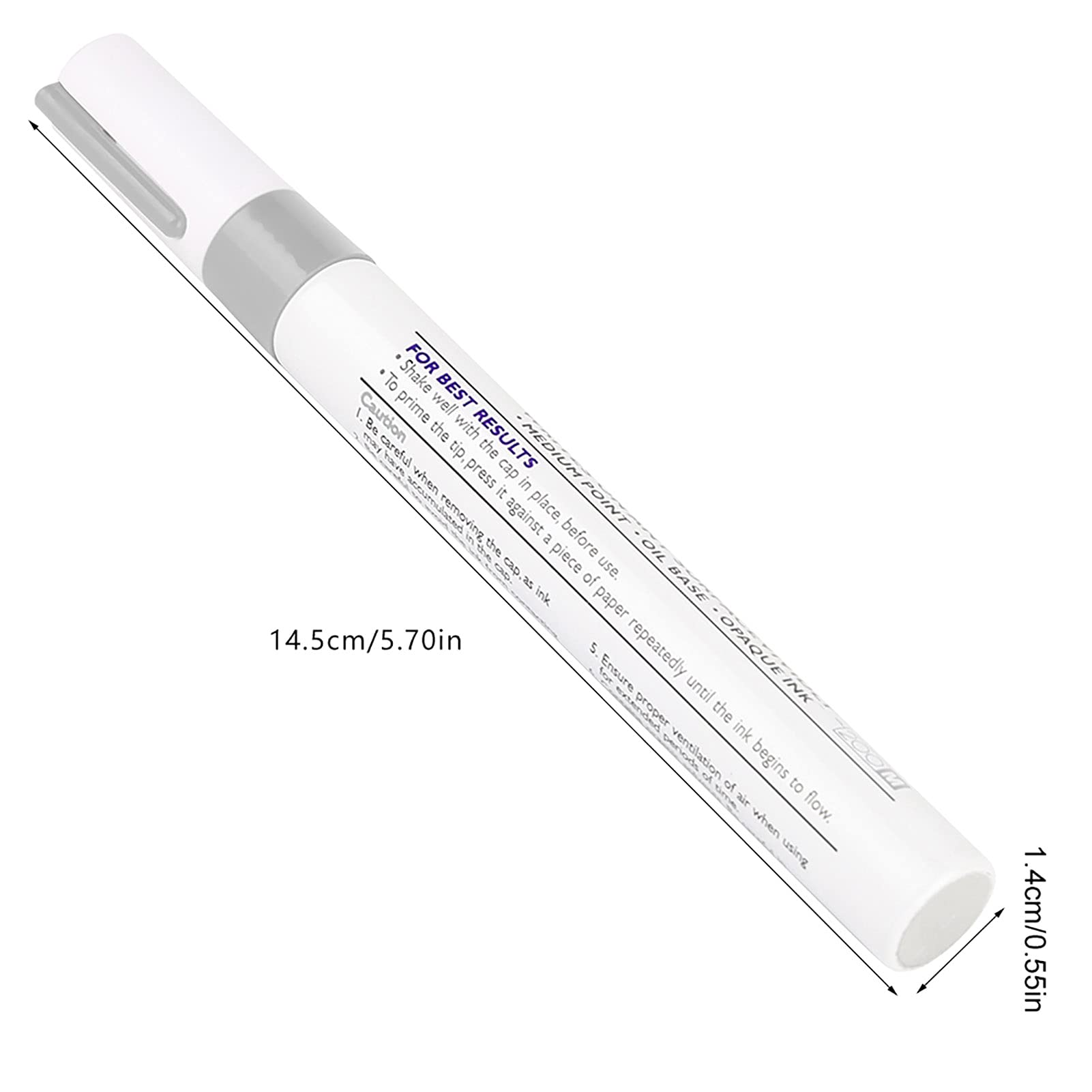 Premium Waterproof Car Tire Paint Pen - Professional Silver Markers for Tire Lettering & Custom Designs | Ideal for Car Enthusiasts, DIY Projects & Automotive Detailing