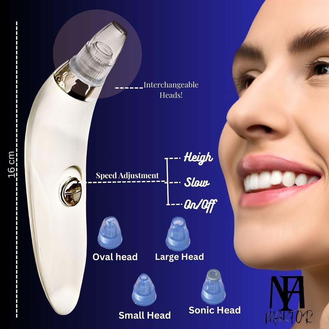 **Makfor Blackhead Remover Vacuum Kit - 4-in-1 Pore Cleaner for Acne & Pimple Removal, Skin Care Tool for Men & Women - Perfect for Deep Cleansing & Glowing Skin at Home or Salon**