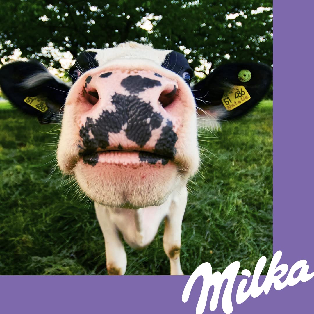 Milka Chocolate Bar with Caramel & Almond - XL Size (10.58oz) - Creamy Milk Chocolate with Crunchy Almonds & Gooey Caramel - Perfect for Gifts, Snacking & Dessert Toppings