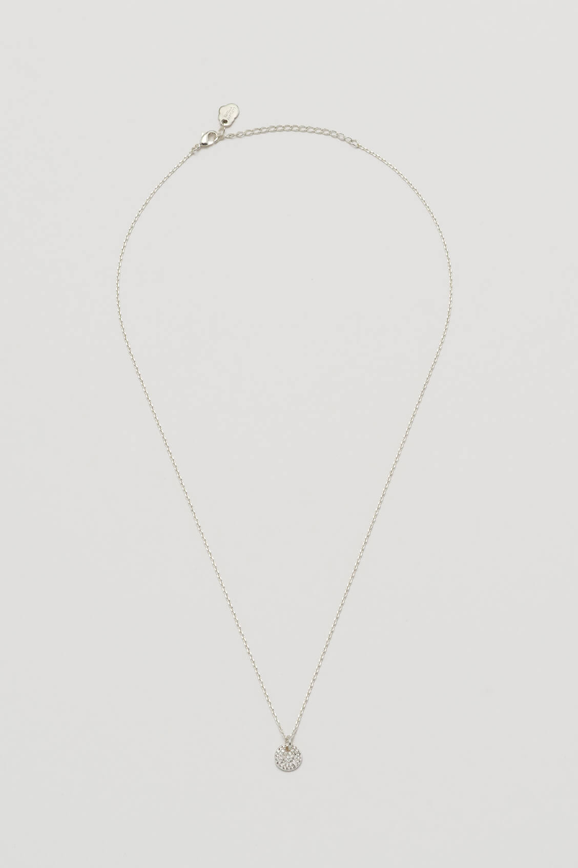 Pave Disc Necklace - Elegant Sparkling Jewelry for Women | Perfect for Parties, Weddings & Everyday Wear