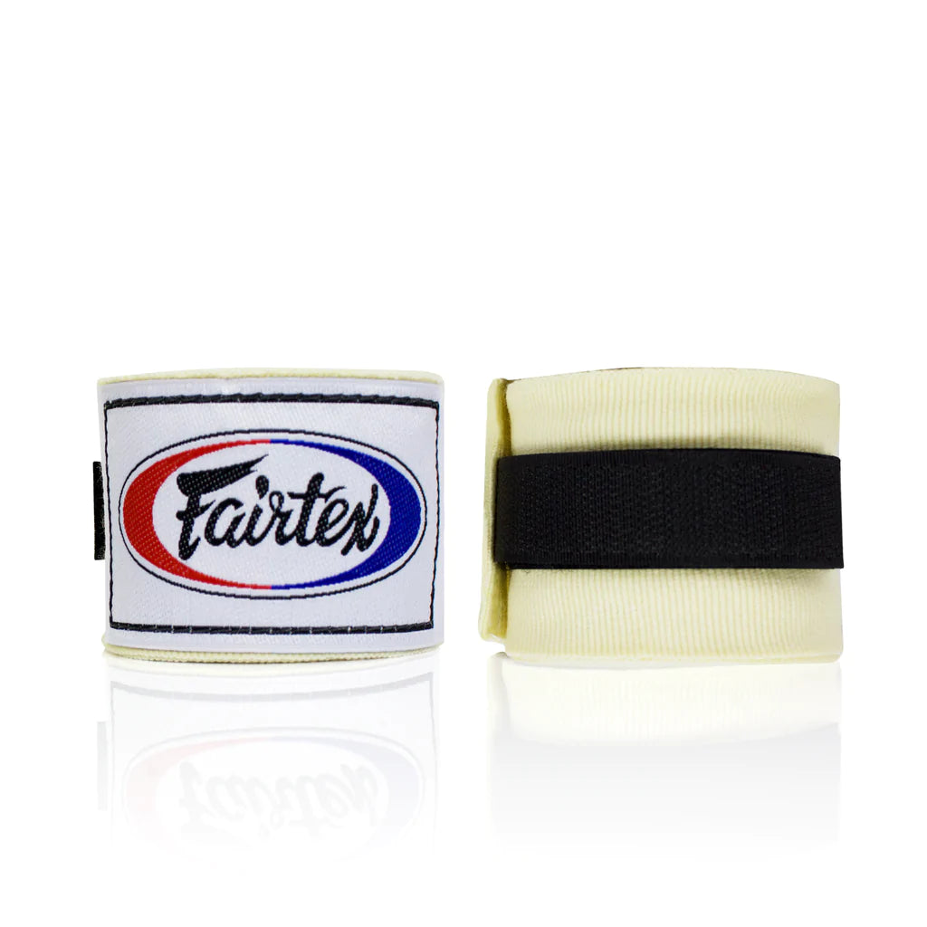 Fairtex HW2 Elastic Cotton Hand Wraps for Muay Thai Boxing - Premium Hand Protection for Training, Sparring & MMA Fighting