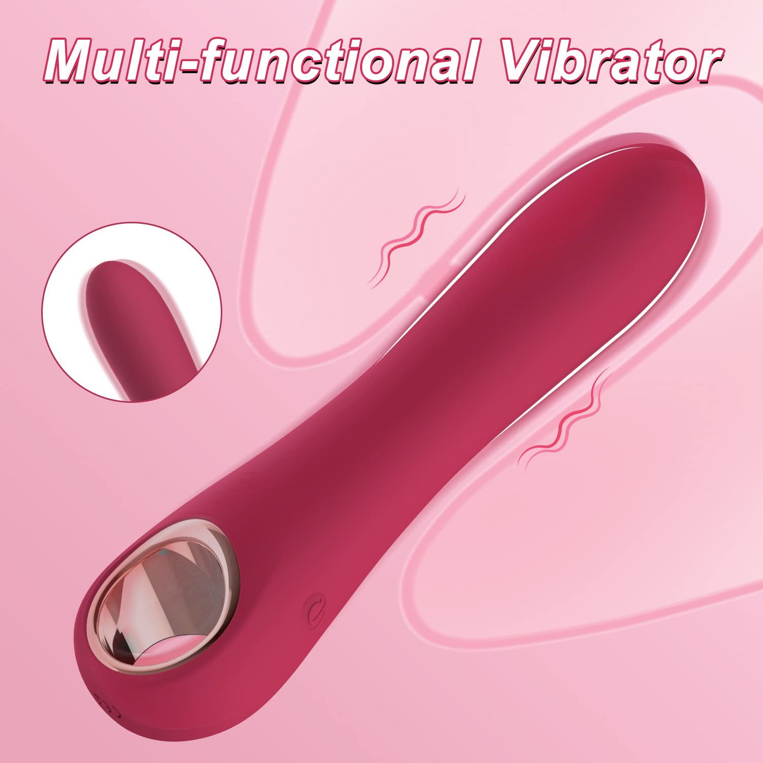 Premium G-Spot Vibrator for Women - 10 Powerful Vibration Modes, Realistic Silicone Dildo with Clitoral & Nipple Stimulator | Adult Sex Toy for Solo Play & Couples Pleasure (Burgundy) | Perfect for Bedroom Fun, Anniversary Gifts & Spicing Up Relationships