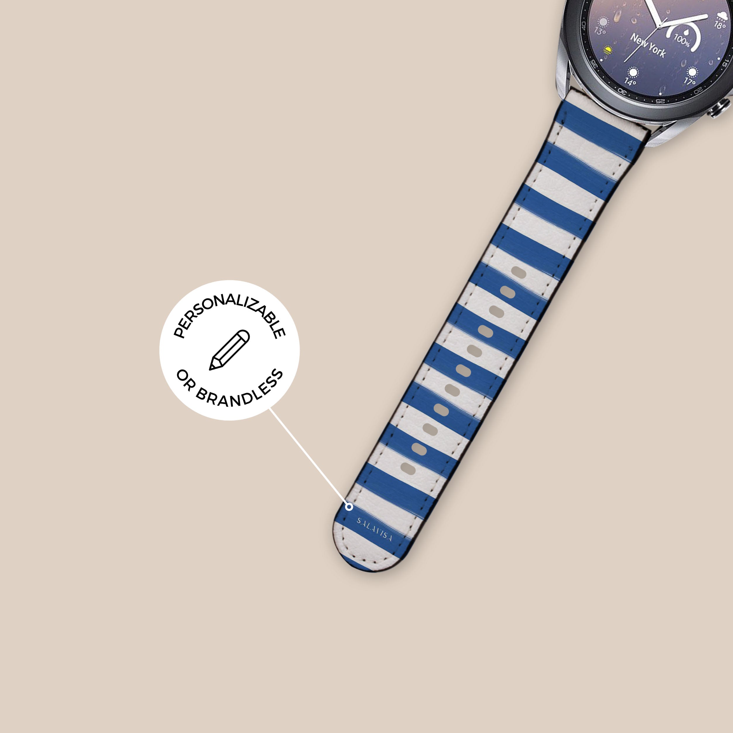 Premium Sailor Lines Galaxy Watch Band - Durable & Stylish Replacement Strap for Samsung Galaxy Watch - Perfect for Sports, Work & Everyday Wear