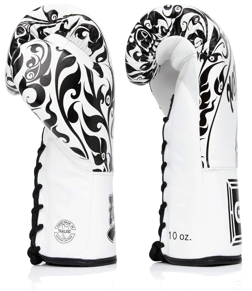 Fairtex BGLG2 Professional Kickboxing Gloves - Premium Laced Training Gloves for Muay Thai, Boxing & MMA - Ideal for Sparring, Heavy Bag Work & Competition