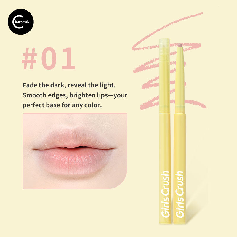 Girls Crush Sunkissed Glow Hydro Smooth Lip Liner - Long Lasting Waterproof Lip Pencil for Natural Look, Perfect for Daily Makeup & Special Occasions