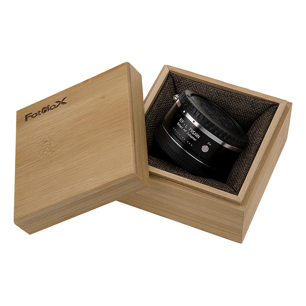 Fotodiox Pro Fusion Smart AF Adapter - Canon EF/EF-S to Leica L Mount (T Mount) for Mirrorless Cameras - Full Auto Focus & Aperture Control - Perfect for Photography & Videography