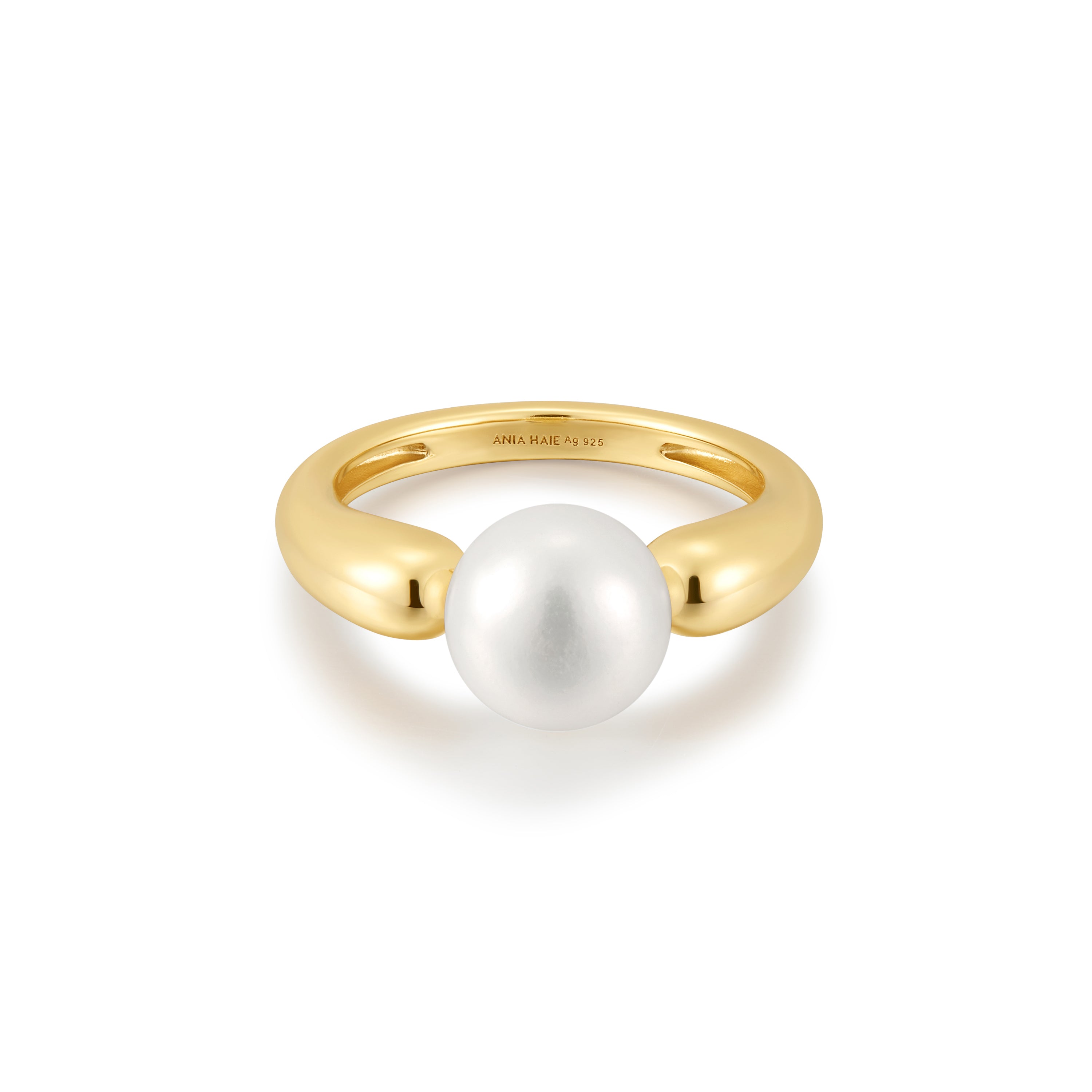 Freshwater Pearl Ring with Gold Plating - Elegant Jewelry for Women, Perfect for Weddings, Parties & Everyday Wear