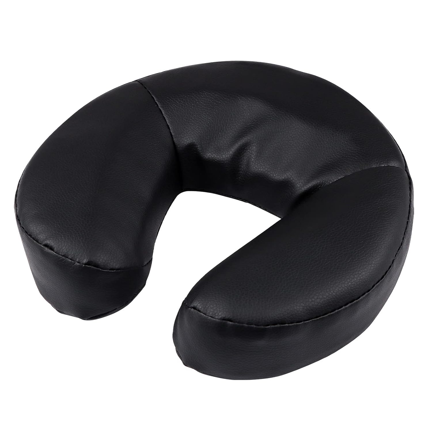 Kalolary Universal Massage Face Cradle Cushion - Ergonomic Crescent Headrest for Massage Tables, Chairs & Spa Beds - Comfortable Neck Support Pillow for Facial & Relaxation Therapy (Black) - Perfect for Professional Massage Clinics, Home Spa Treatments & Physical Therapy Sessions
