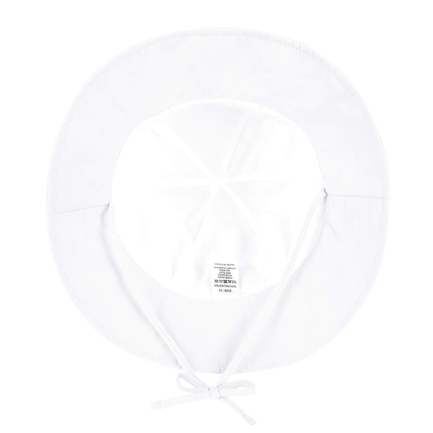 Zando Baby Toddler Sun Bucket Hat - UPF 50+ Wide Brim Beach Hat for Infants & Girls - UV Protection Summer Sun Hat for Outdoor Play, Beach, Park & Pool
