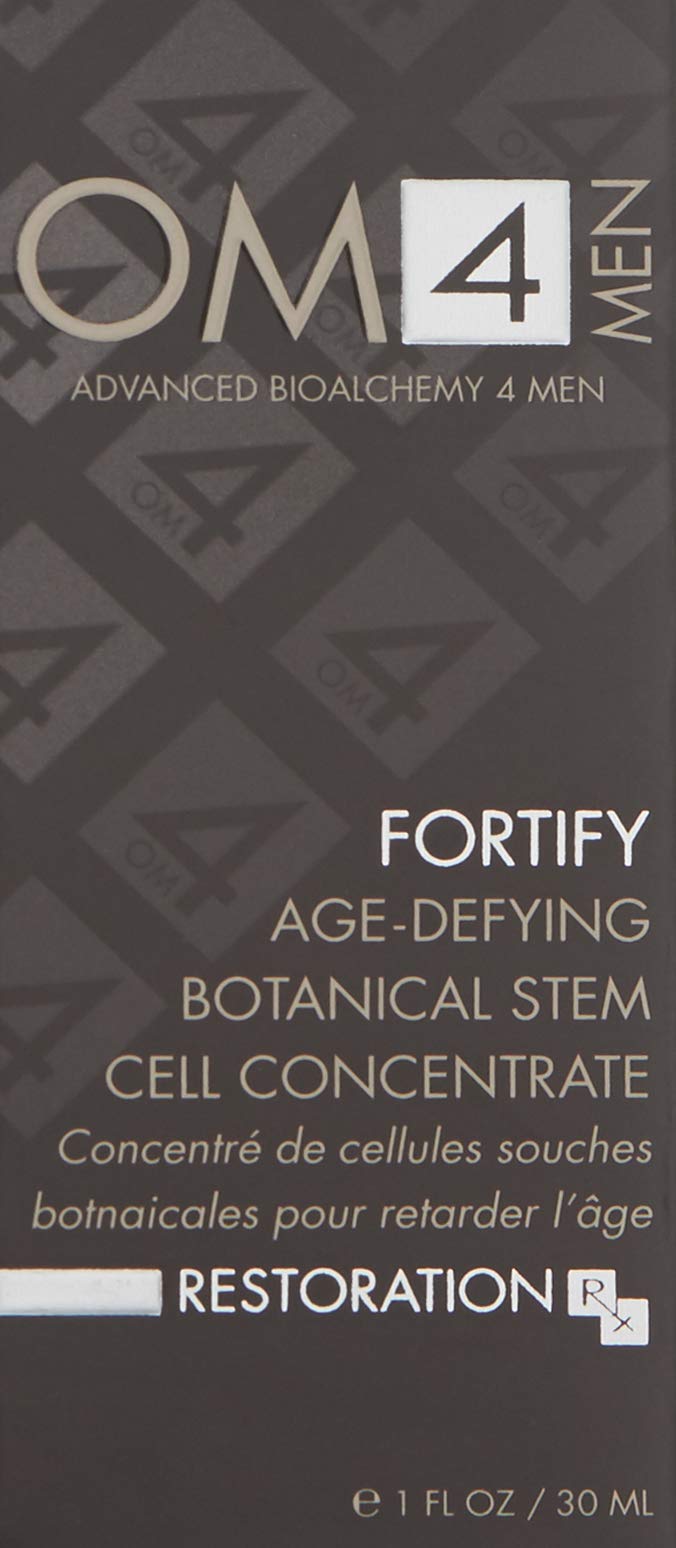 OM4 Fortify Age-Defying Botanical Stem Cell Concentrate - Non-Greasy Facial Oil for Deep Hydration | Nourishes Dry & Normal Skin | Perfect for Nighttime Skincare Routine & Daily Moisturizing
