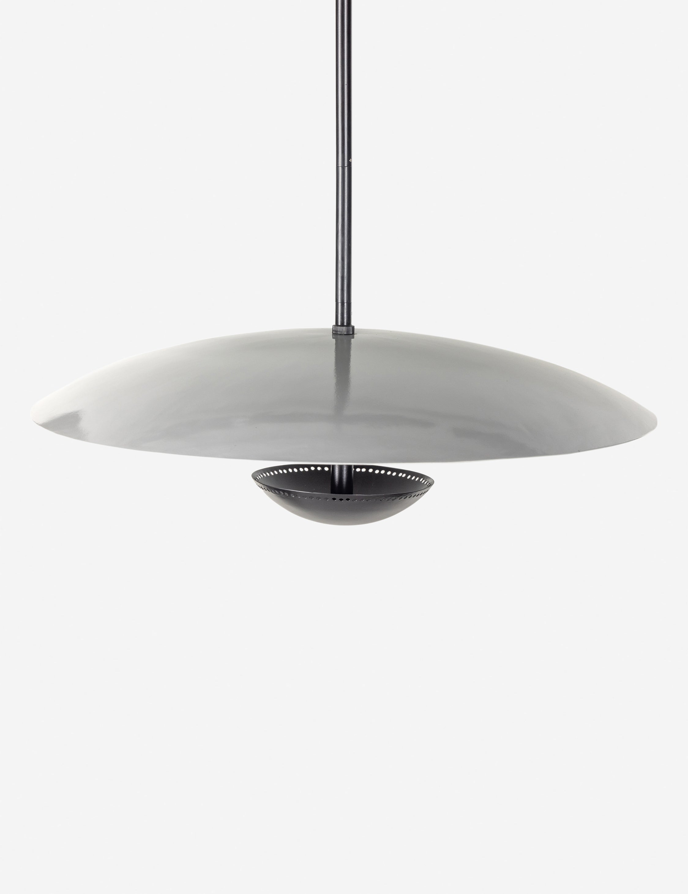 Amna Modern Pendant Light Fixture - Sleek Glass Shade with Adjustable Hanging Cord for Kitchen Island, Dining Room, or Bedroom Lighting