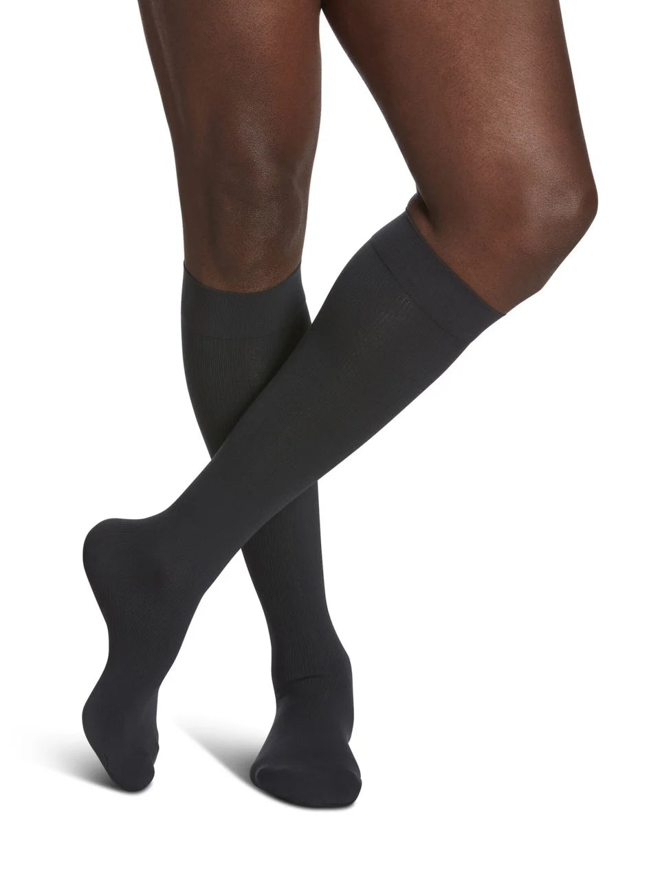 Sigvaris Essential Cotton Calf 30-40 mmHg Women's Closed Toe Compression Socks for Circulation & Swelling Relief - Perfect for Travel, Work & Pregnancy