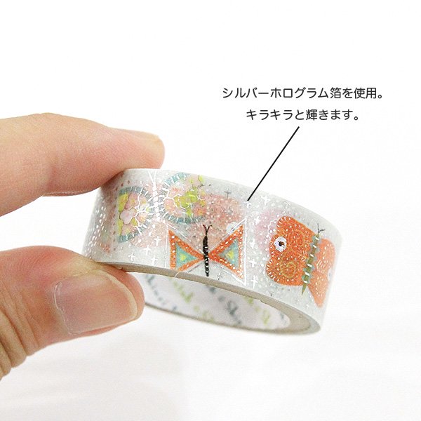 Shinzi Katoh Butterfly Washi Tape - Decorative Japanese Paper Tape for Scrapbooking, Journaling, Gift Wrapping & DIY Crafts