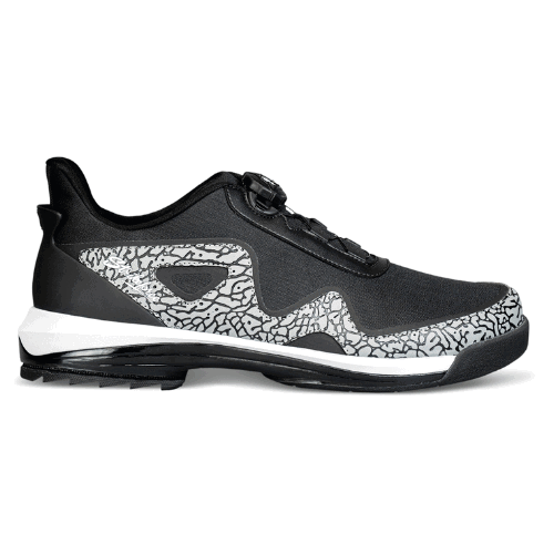 KR Strikeforce TPC The Gladiator Black/Stone High Performance Right Hand Bowling Shoes for Men - Perfect for League Play & Tournament Bowling