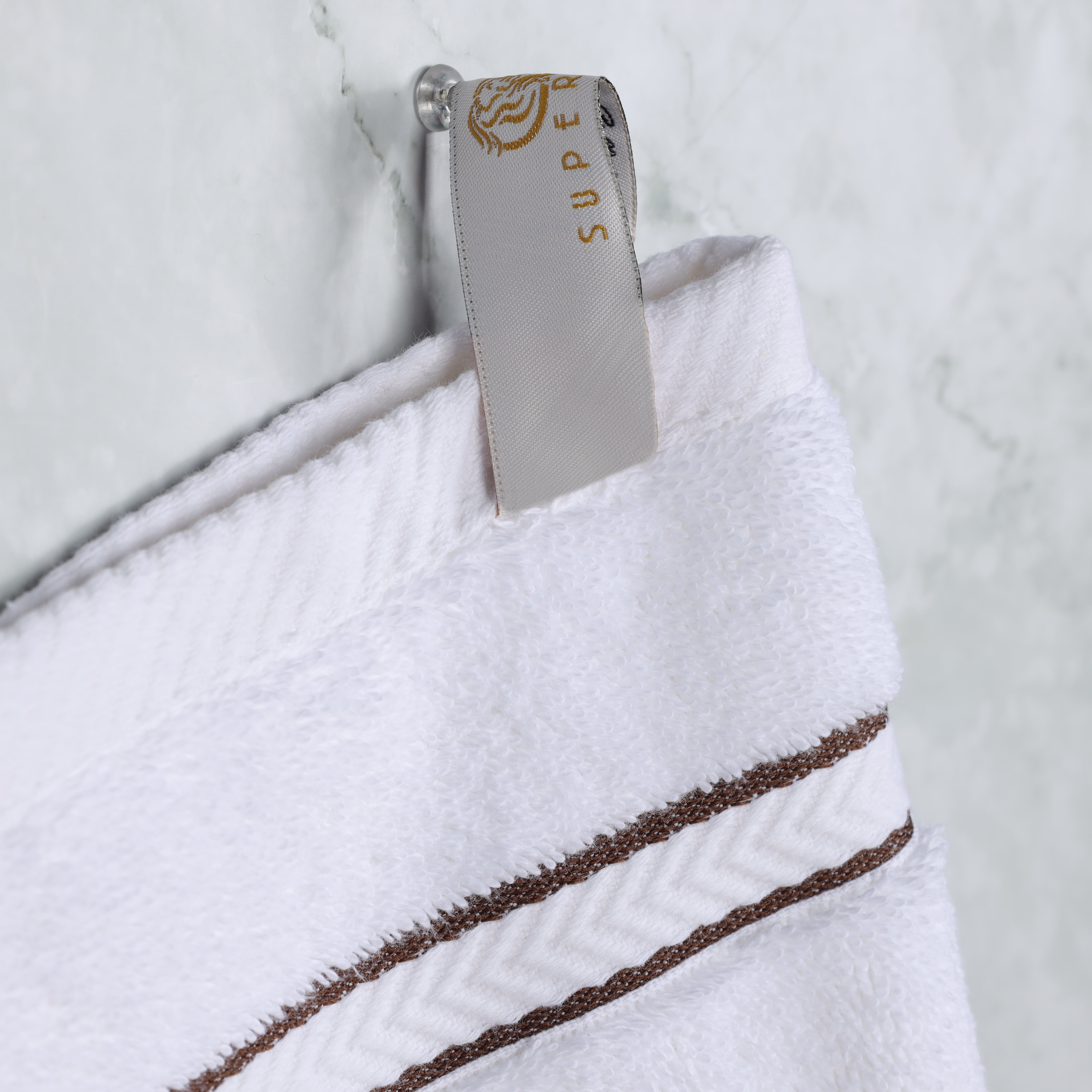 Premium 6-Piece Turkish Cotton Hand Towel Set - Ultra Soft, Highly Absorbent Bath & Kitchen Towels for Spa, Guest Bathroom & Luxury Home Use