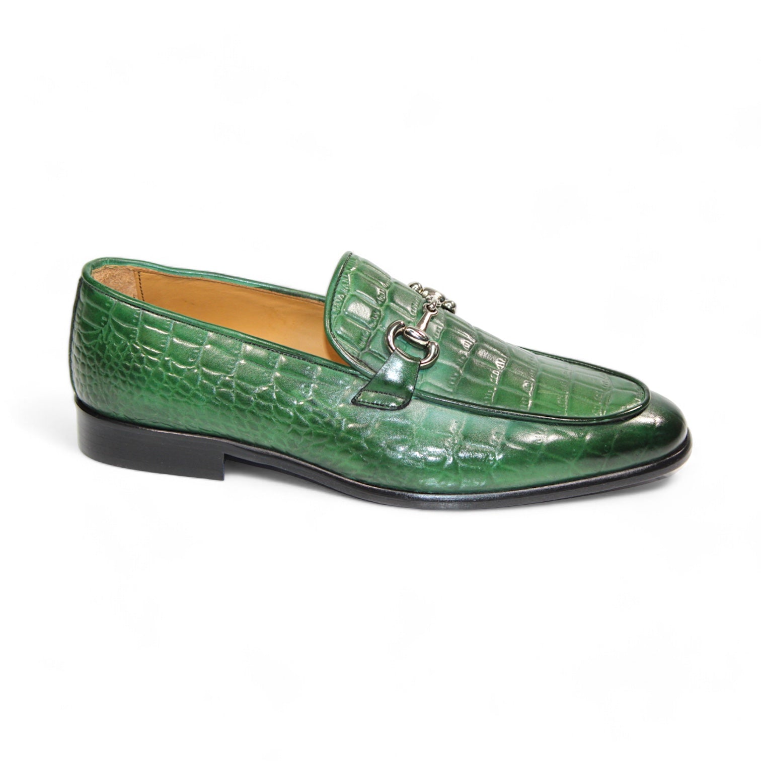 Duca Di Matiste Vasto Men's Leather Dress Shoes - Premium Italian Green Oxfords for Business & Formal Occasions | Comfortable & Stylish Office Wear, Weddings & Special Events