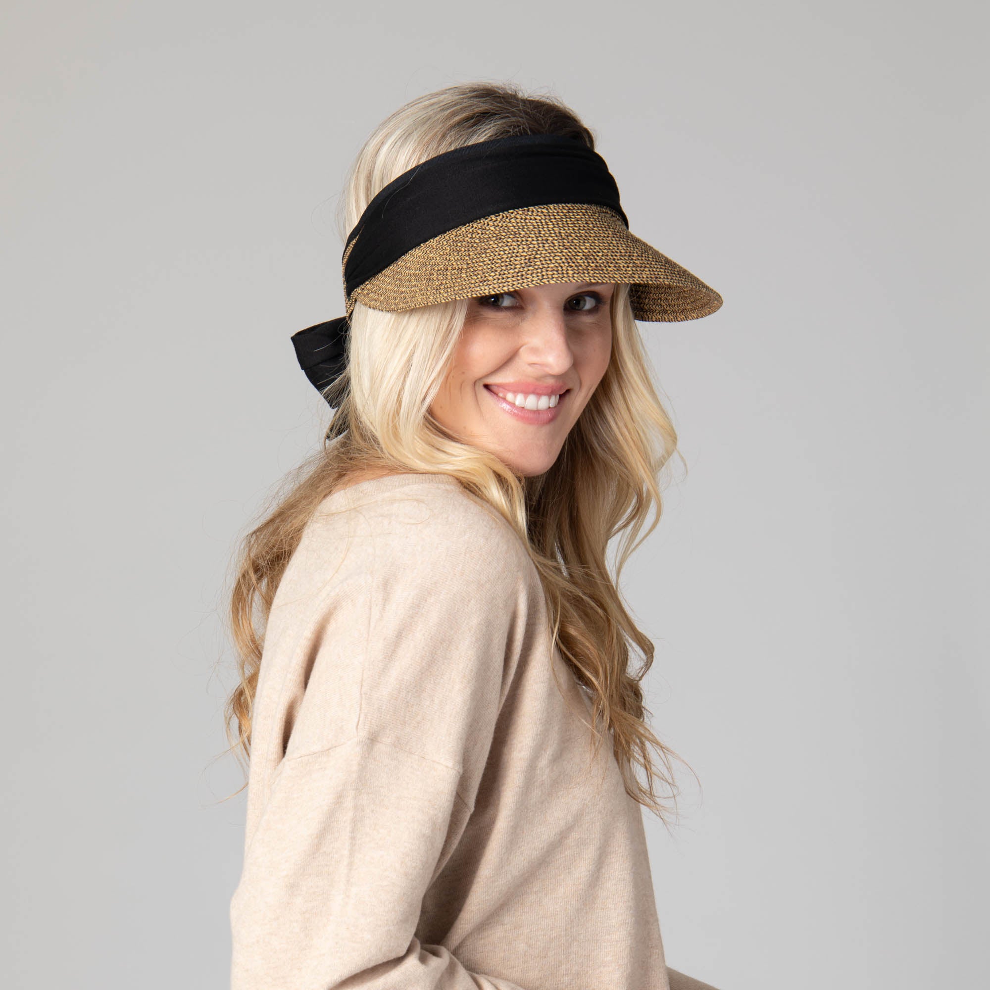 Crew Women's Ultrabraid Visor Hat with Adjustable Wrap-Around Tie - Perfect for Running, Tennis, Golf & Outdoor Activities