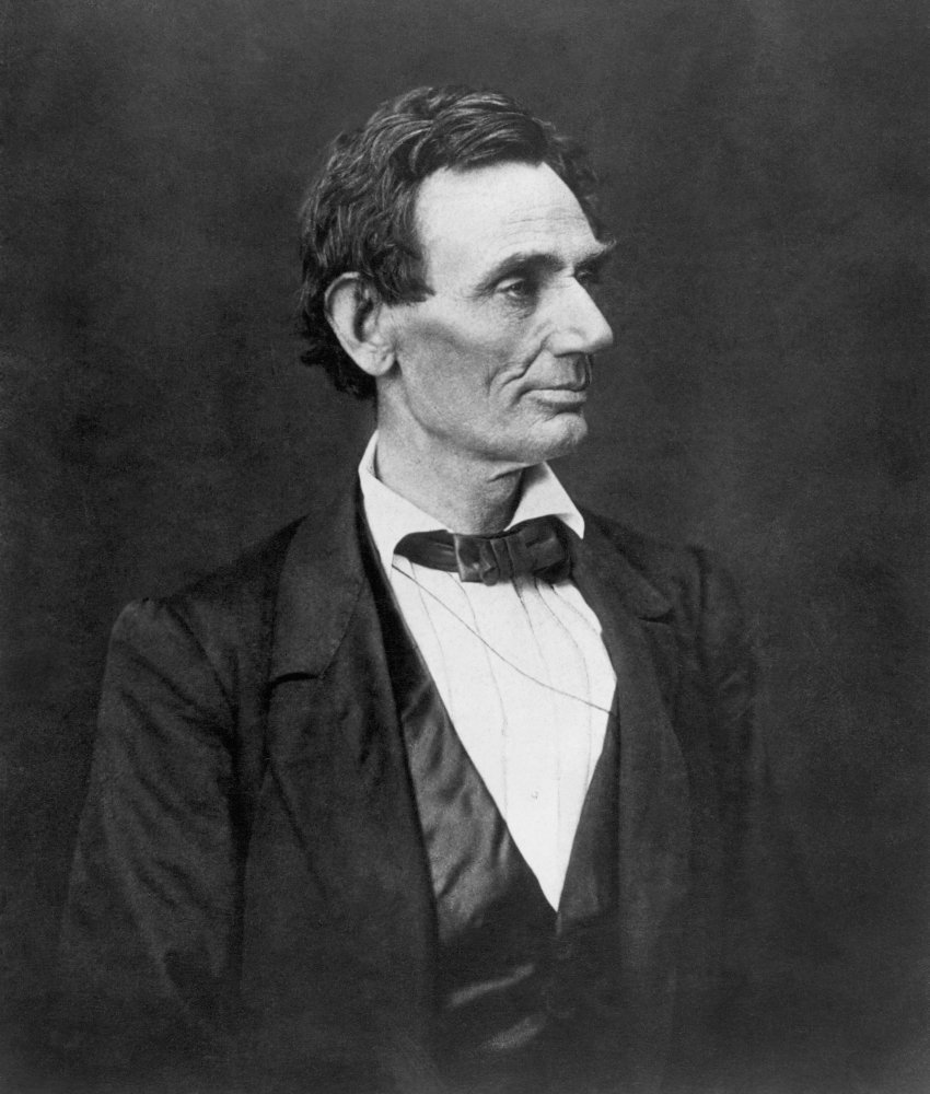 Abraham Lincoln 1860 Portrait by Alexander Hesler - 16th US President Photo for History Enthusiasts