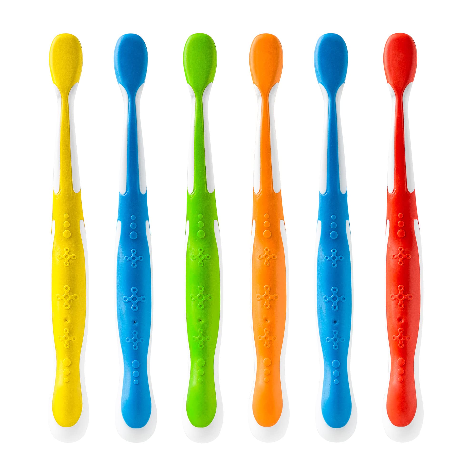 Brush Buddies 6-Pack Kids Battery Powered Toothbrushes - Soft Bristle Hot Wheels Toothbrush for Toddlers Ages 2-4, Multicolor | Fun & Easy Teeth Cleaning for Boys & Girls | Perfect for Bath Time & Travel