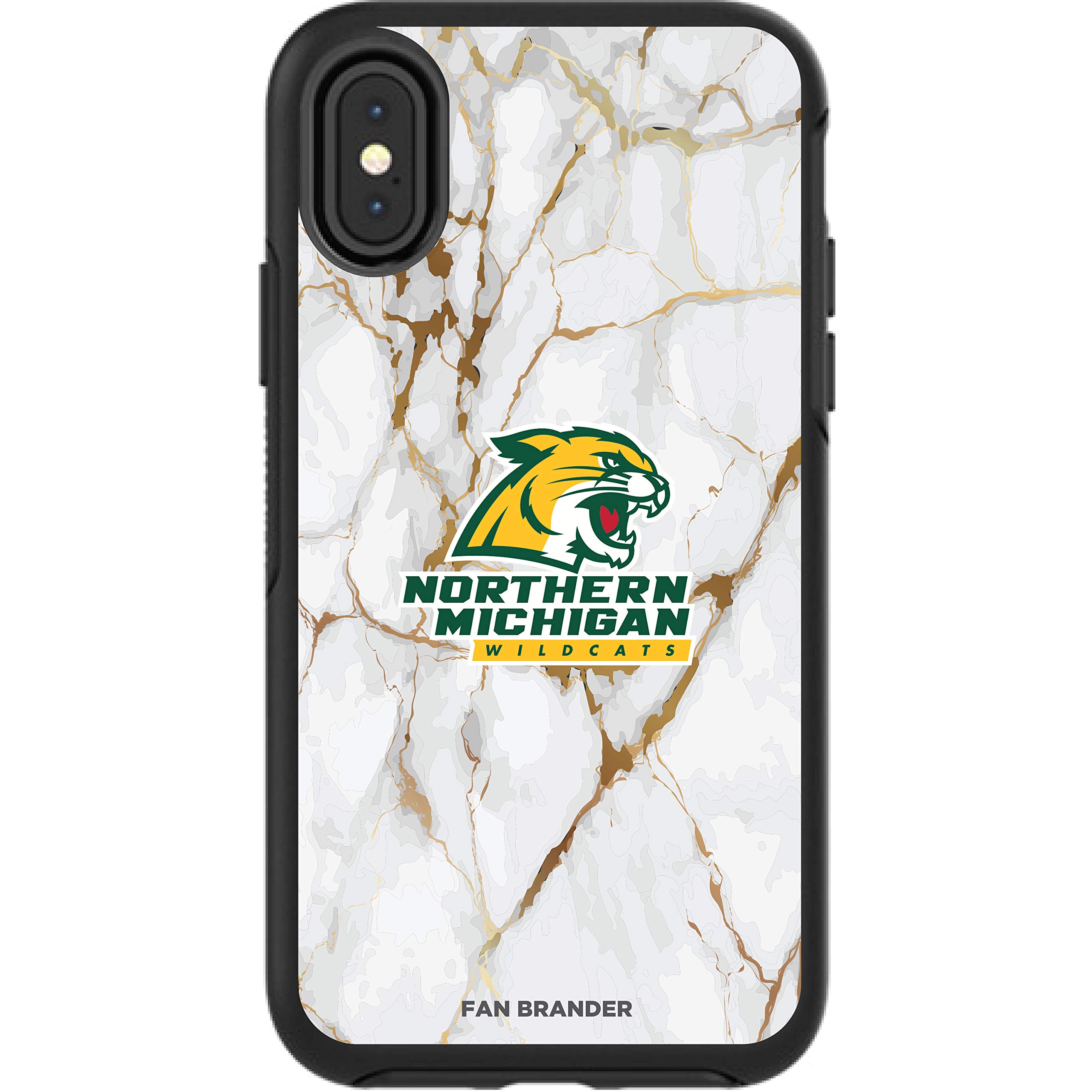 NCAA OtterBox Symmetry iPhone Case - White Marble Design for Apple iPhone | Durable Protection for Daily Use