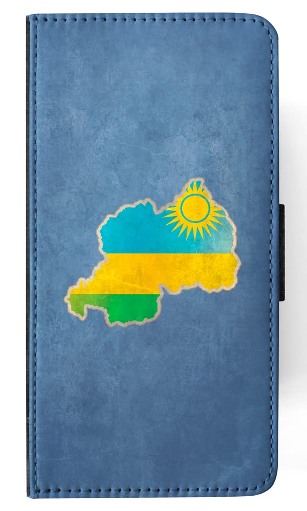 Rwanda National Flag Flip Wallet Phone Case for Apple iPhone 7 Plus & iPhone 8 Plus - Stylish Protective Cover for Everyday Use and Travel