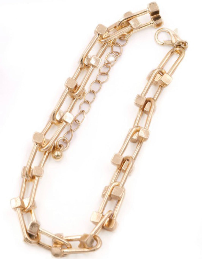 14K Gold Plated Link Bracelet for Women - Elegant & Durable Jewelry Gift for Birthday, Anniversary, Valentine's Day - Perfect for Parties, Weddings & Everyday Wear