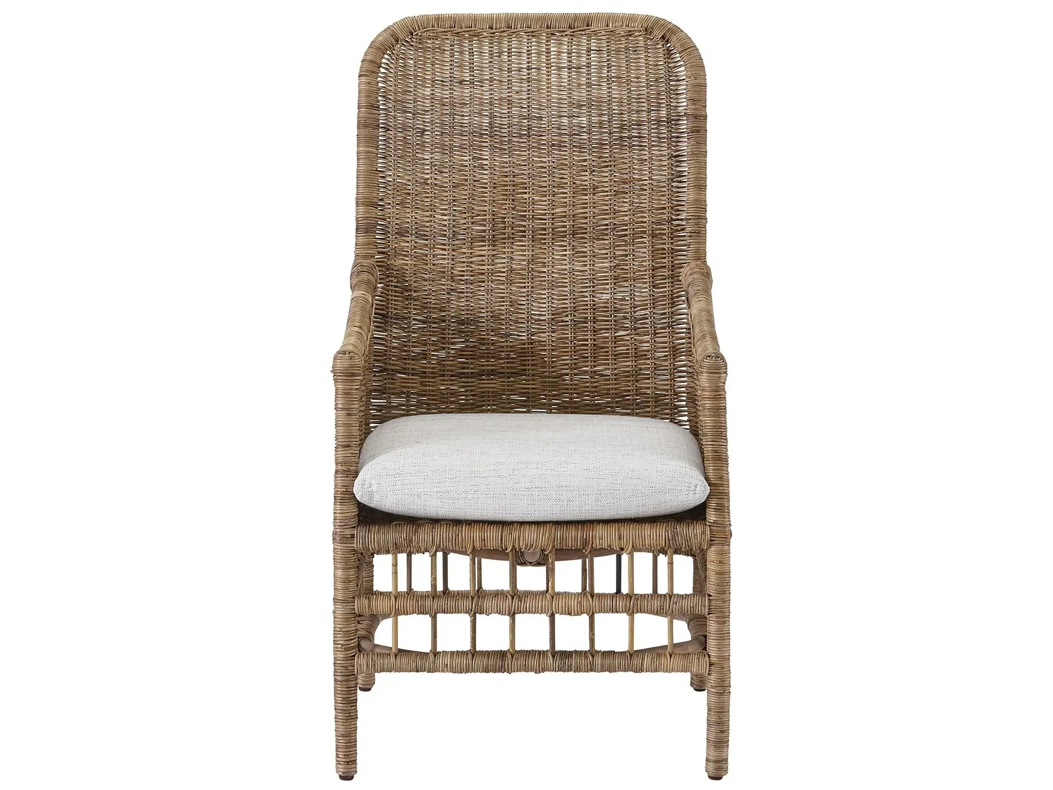 Stylish Irving Arm Chair - Modern Accent Chair for Living Room, Bedroom & Office - Comfortable Upholstered Lounge Chair with Wooden Legs