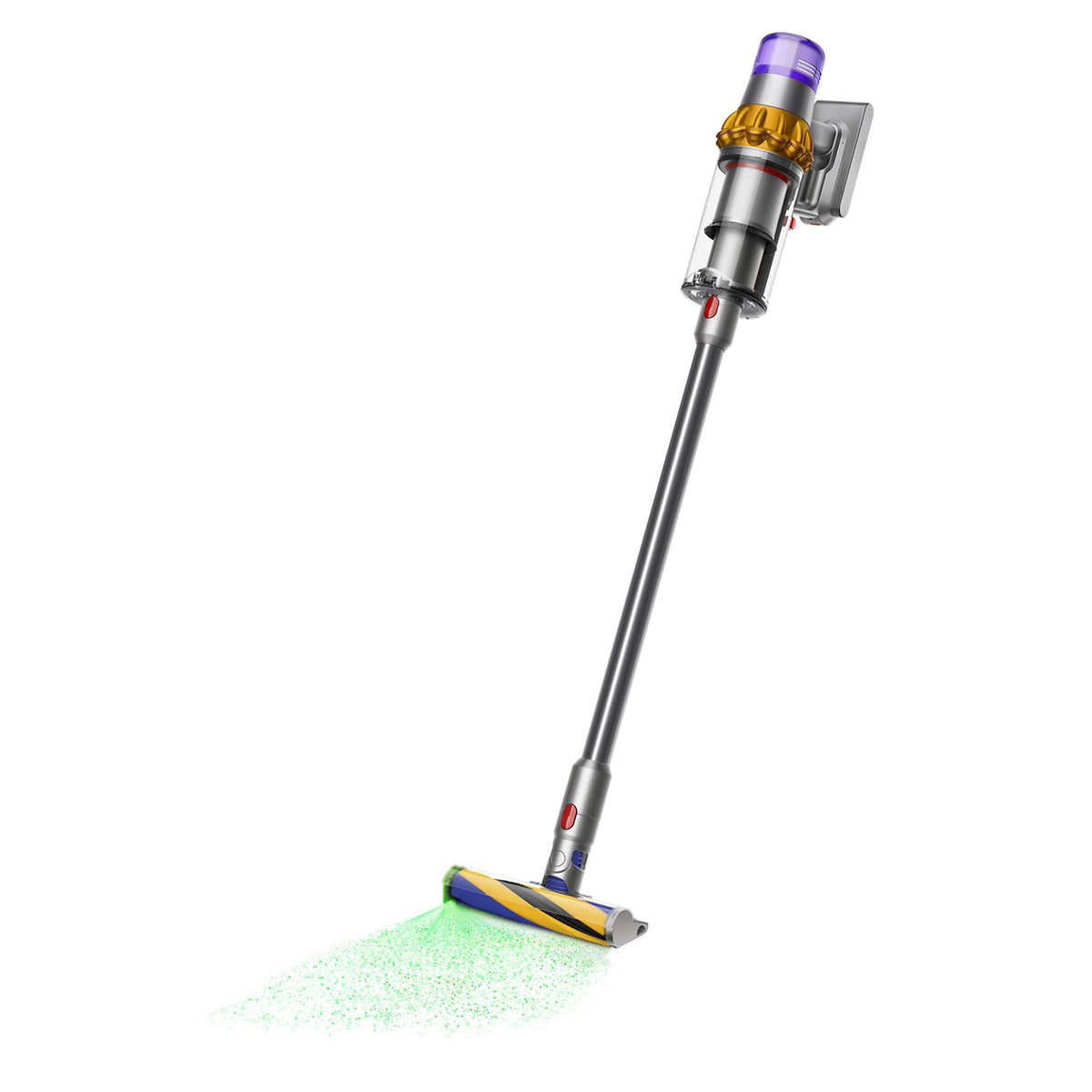 Dyson V15 Detect Total Clean Extra Cordless Stick Vacuum - Powerful Suction for Pet Hair & Deep Cleaning | Lightweight & Cordless for Hardwood Floors & Carpets | Like New Condition (Damaged Box) | Perfect for Home, Office & Car Cleaning