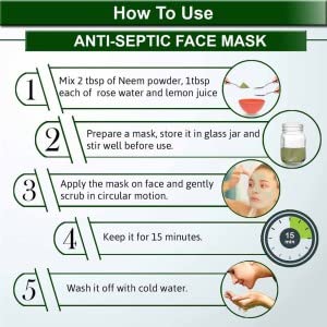 100% Pure Neem Powder for Face Mask & Hair Mask - 50G Natural Organic Skincare & Haircare Treatment - DIY Beauty Remedies for Acne, Dandruff & Scalp Health