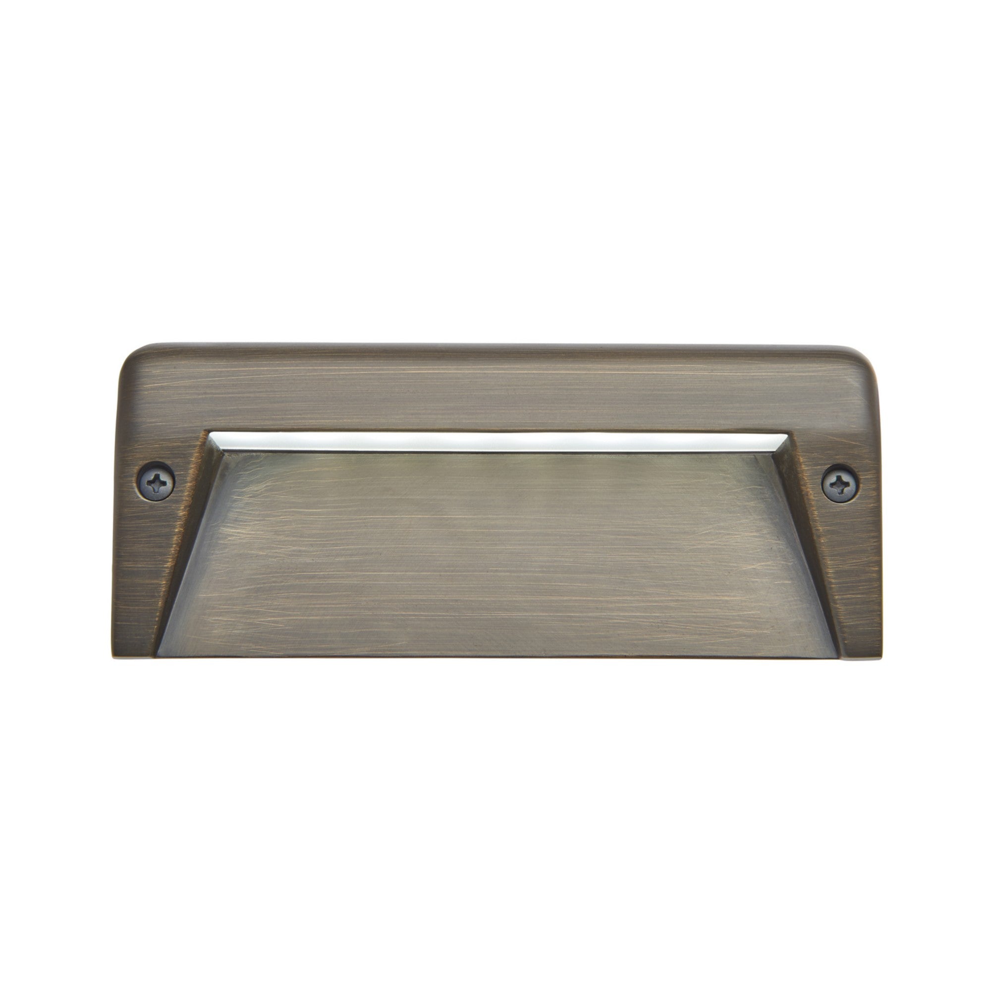 12V 6 LED Surface Mount Step Light 3000K Warm White - Centennial Brass Finish - Outdoor Stair Lighting for Patio, Deck, and Garden Pathways